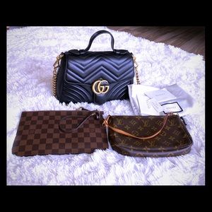 On hand gucci and lv.❤️💗